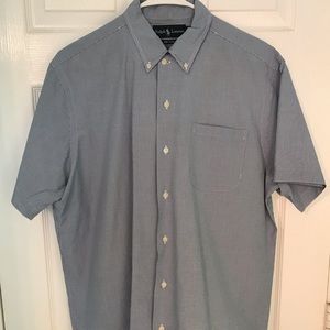 Men’s Polo short sleeve button down dress shirt